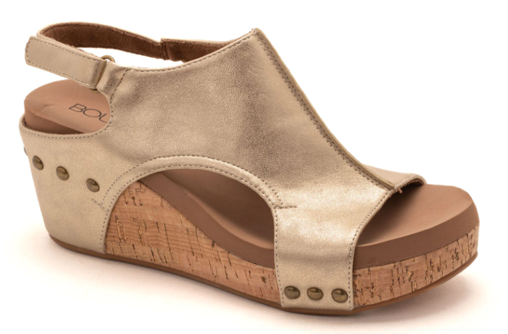 Corkys Carley Antique Gold-Shoes-Dear Me Southern Boutique, located in DeRidder, Louisiana