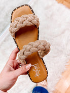 Corky's Don't Get It Twisted - Champagne Rhinestones-Final Sale-Sandals-Dear Me Southern Boutique, located in DeRidder, Louisiana