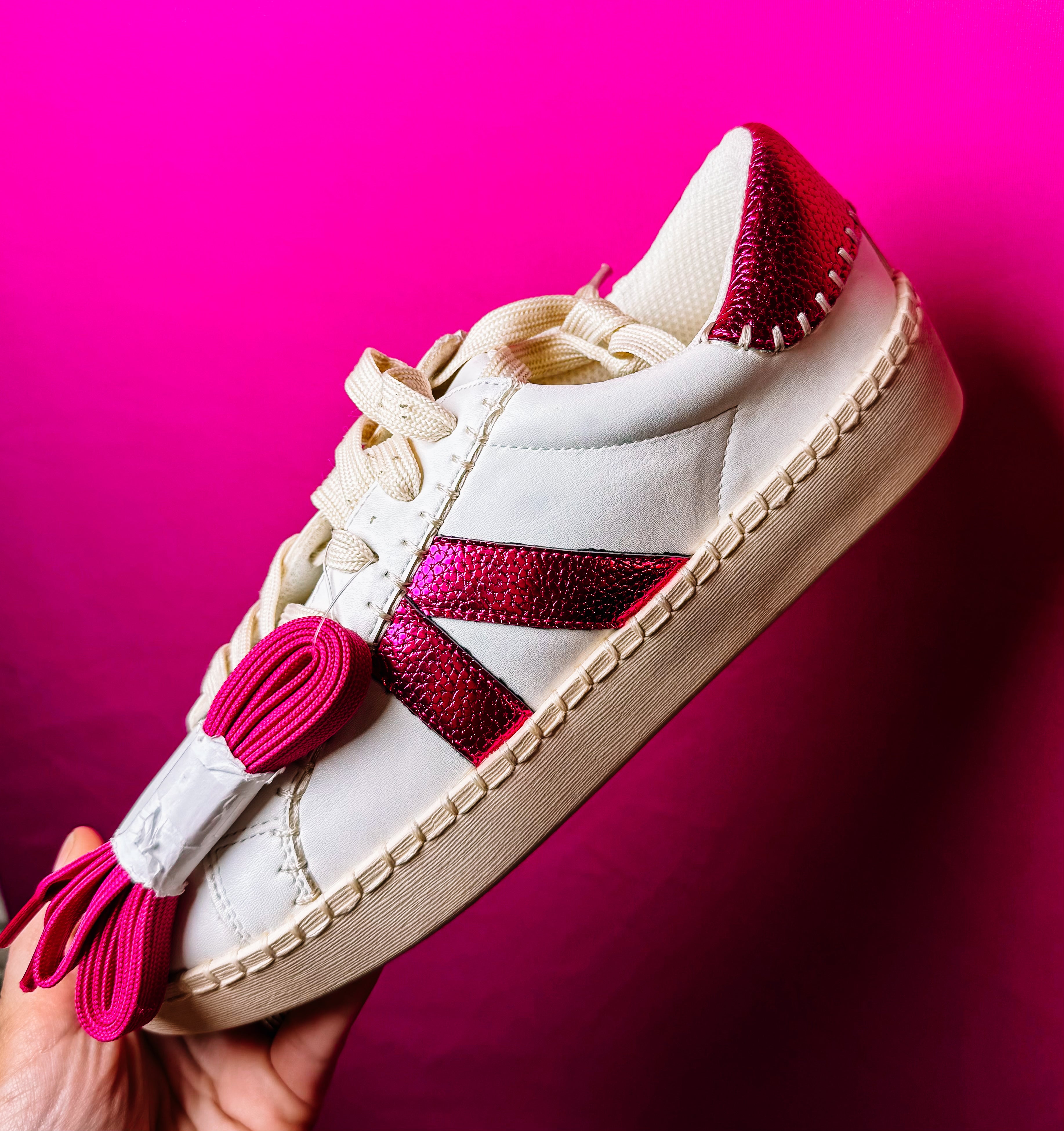Corkys Friend Zone Sneakers - Pink-Sneakers-Dear Me Southern Boutique, located in DeRidder, Louisiana