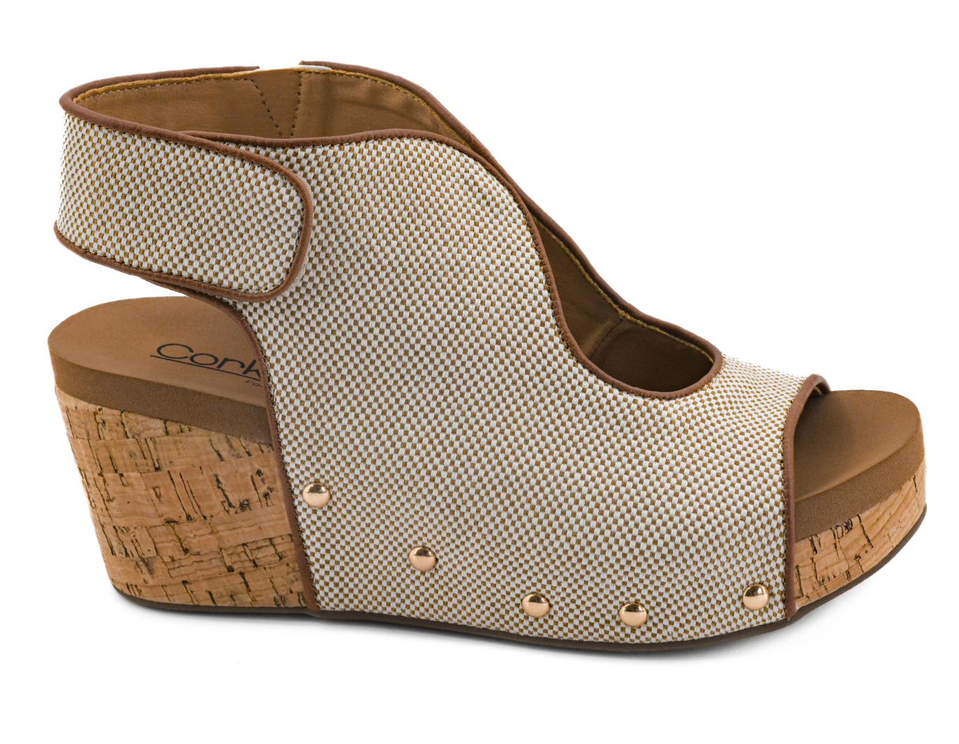 Corkys Frisky-Bourbon Combo-Wedges-Dear Me Southern Boutique, located in DeRidder, Louisiana