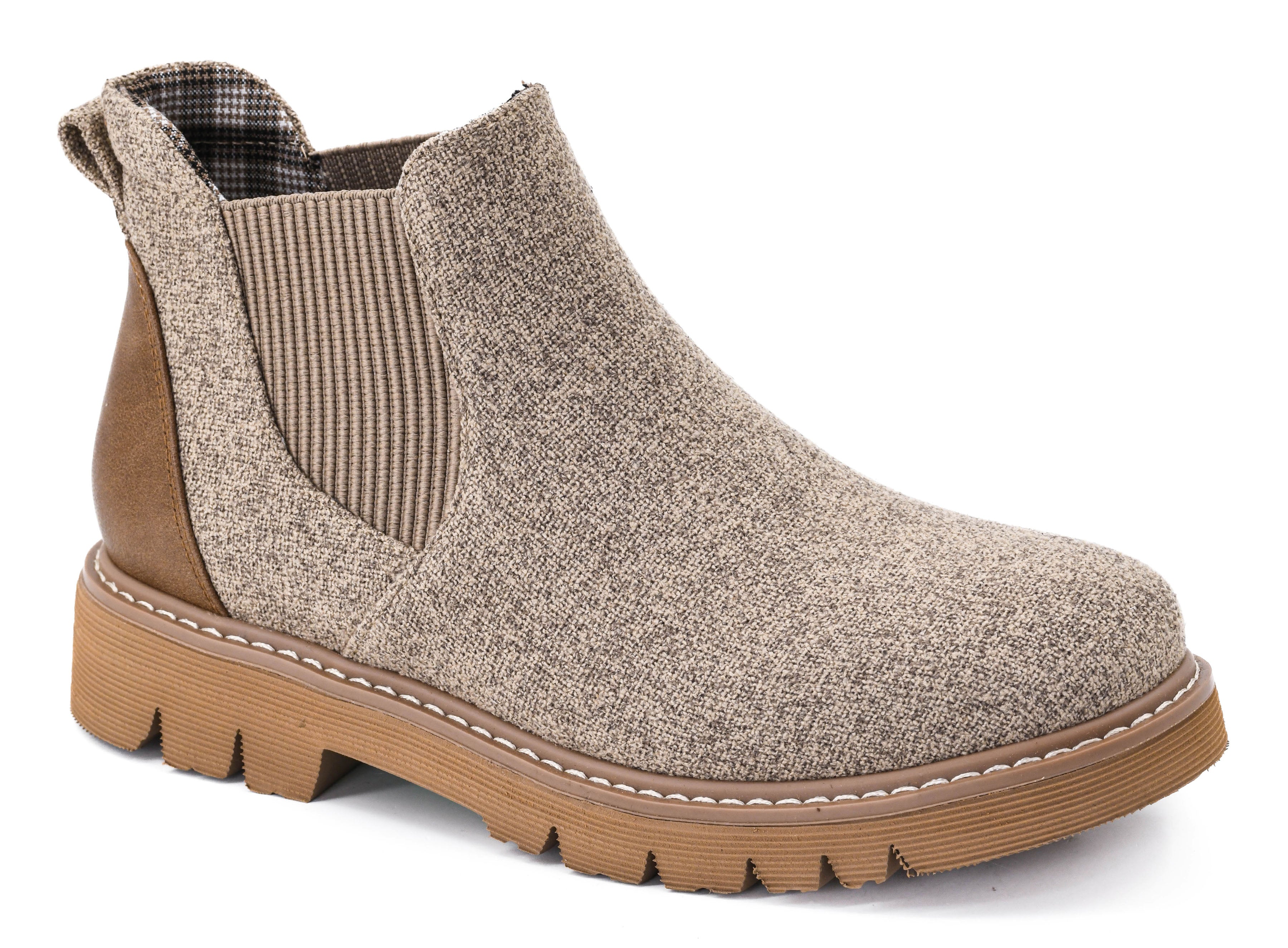 Corkys It's Chilly Booties- Sand Combo-Sandals-Dear Me Southern Boutique, located in DeRidder, Louisiana