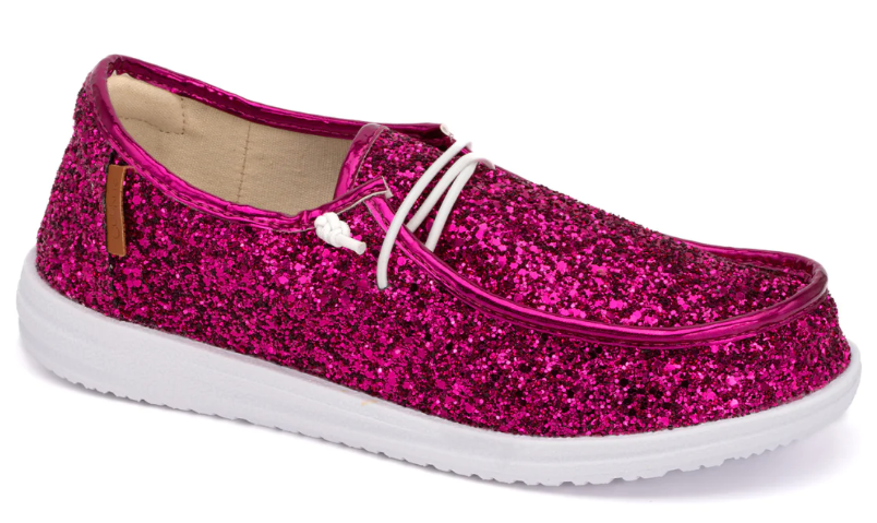 Corkys Kayak -Fuchsia Glitter-Shoes-Dear Me Southern Boutique, located in DeRidder, Louisiana