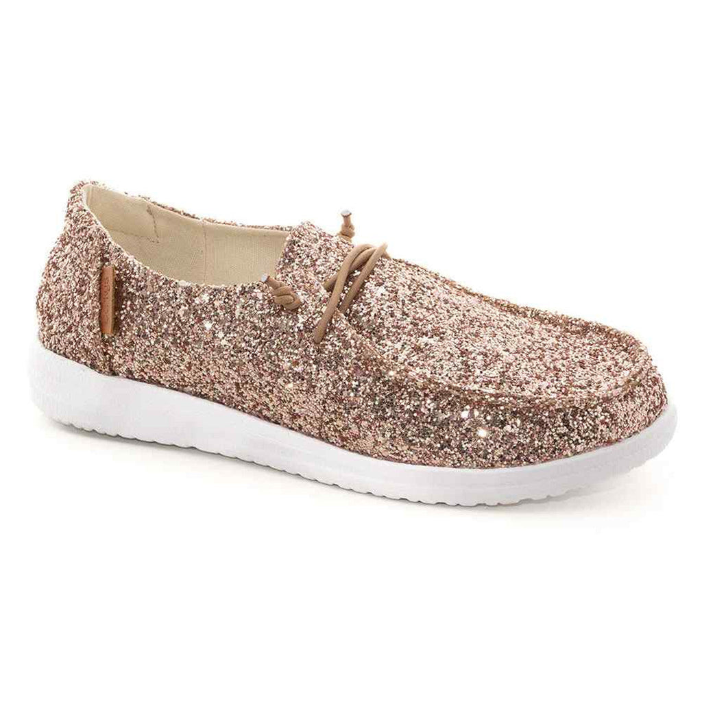 Corkys Kayak - Rose Gold Glitter-Shoes-Dear Me Southern Boutique, located in DeRidder, Louisiana