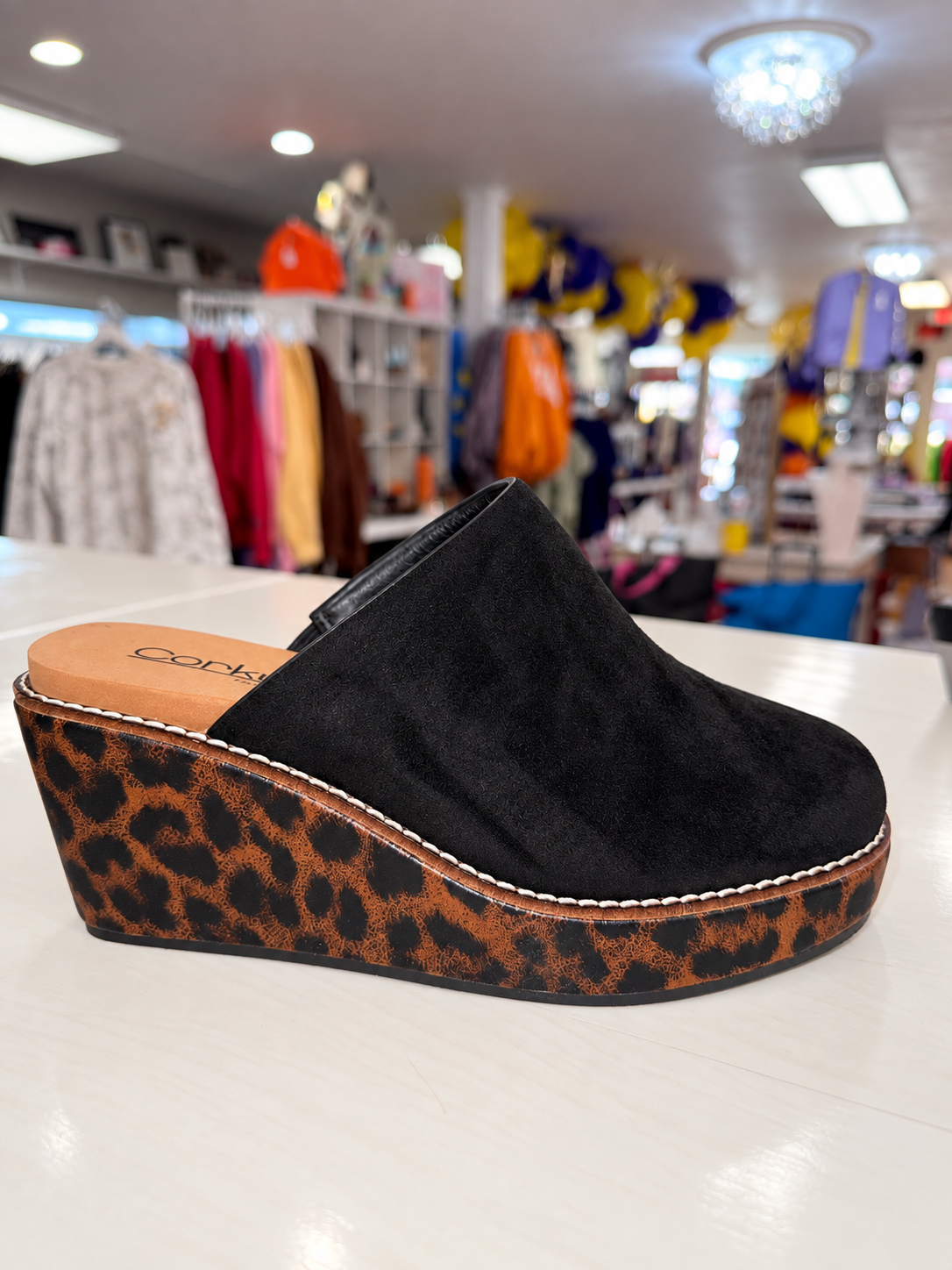 Corkys Maybe Later Wedges - Black-Sandals-Dear Me Southern Boutique, located in DeRidder, Louisiana