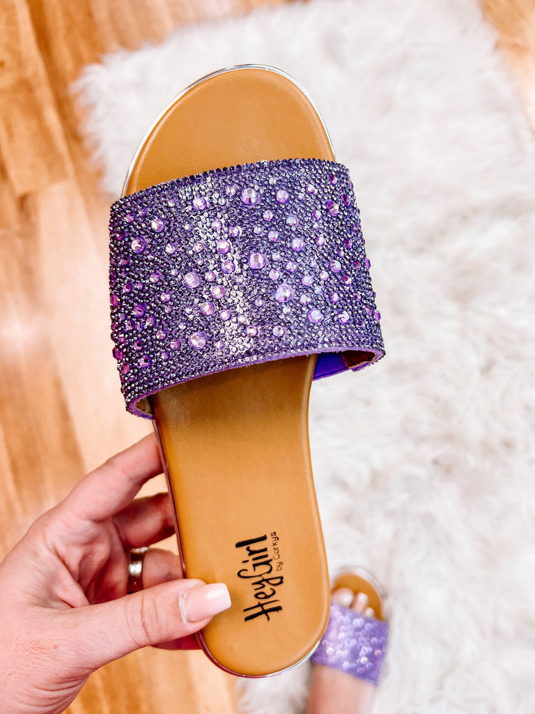 Corkys Pizzazz Lavender Jewel Flats-Shoes-Dear Me Southern Boutique, located in DeRidder, Louisiana