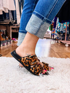 Corkys Private Jet Leopard Sandals-Wedges-Dear Me Southern Boutique, located in DeRidder, Louisiana