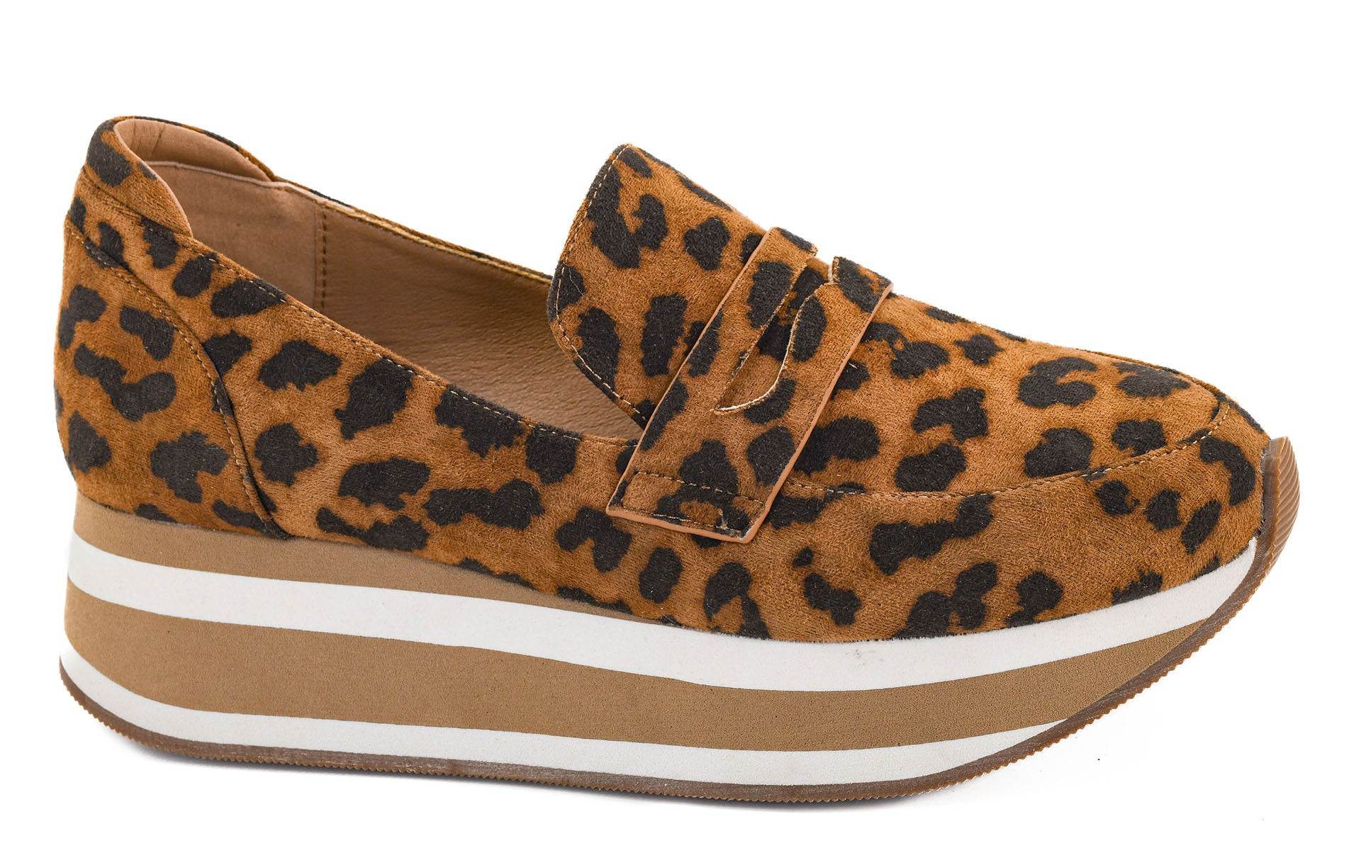 Corkys Sheesh Leopard Slip-ons-Wedges-Dear Me Southern Boutique, located in DeRidder, Louisiana