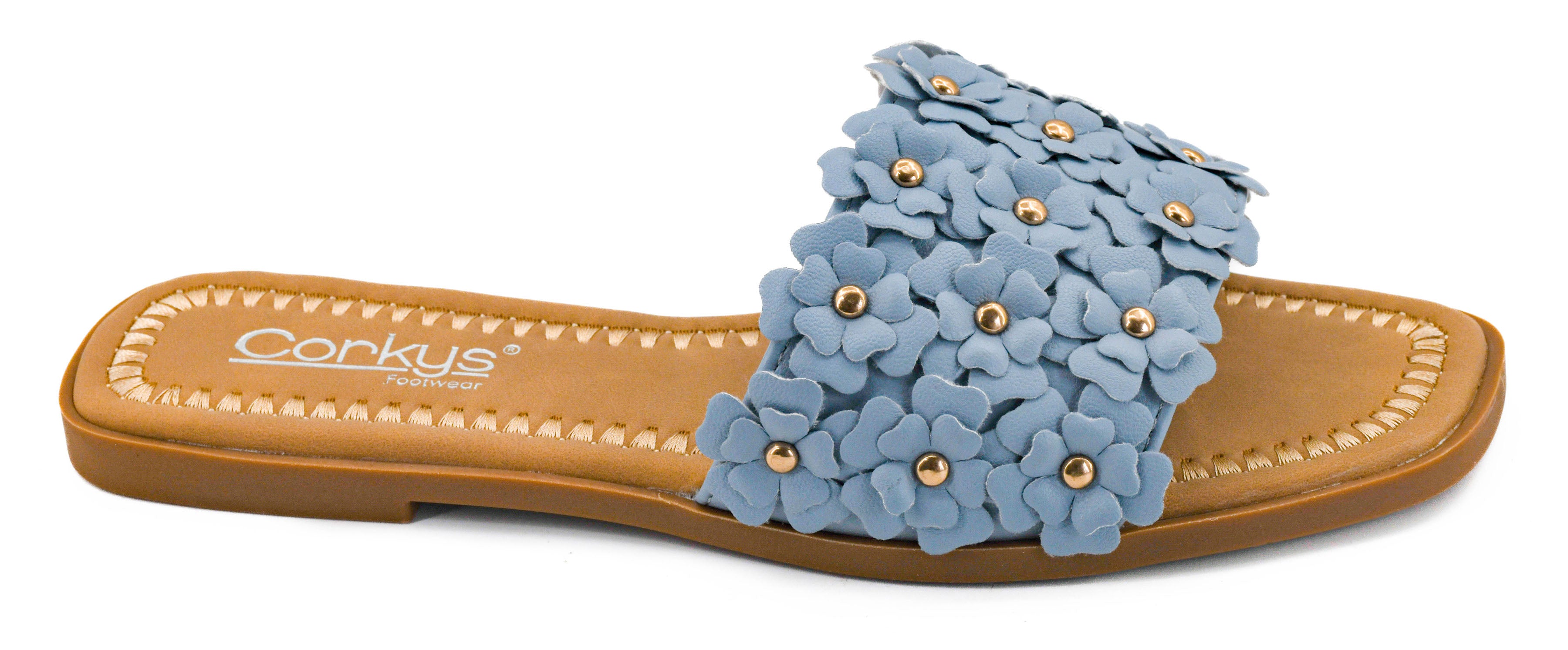 Corkys Spring Fever Sandals - Light Blue-Shoes-Dear Me Southern Boutique, located in DeRidder, Louisiana