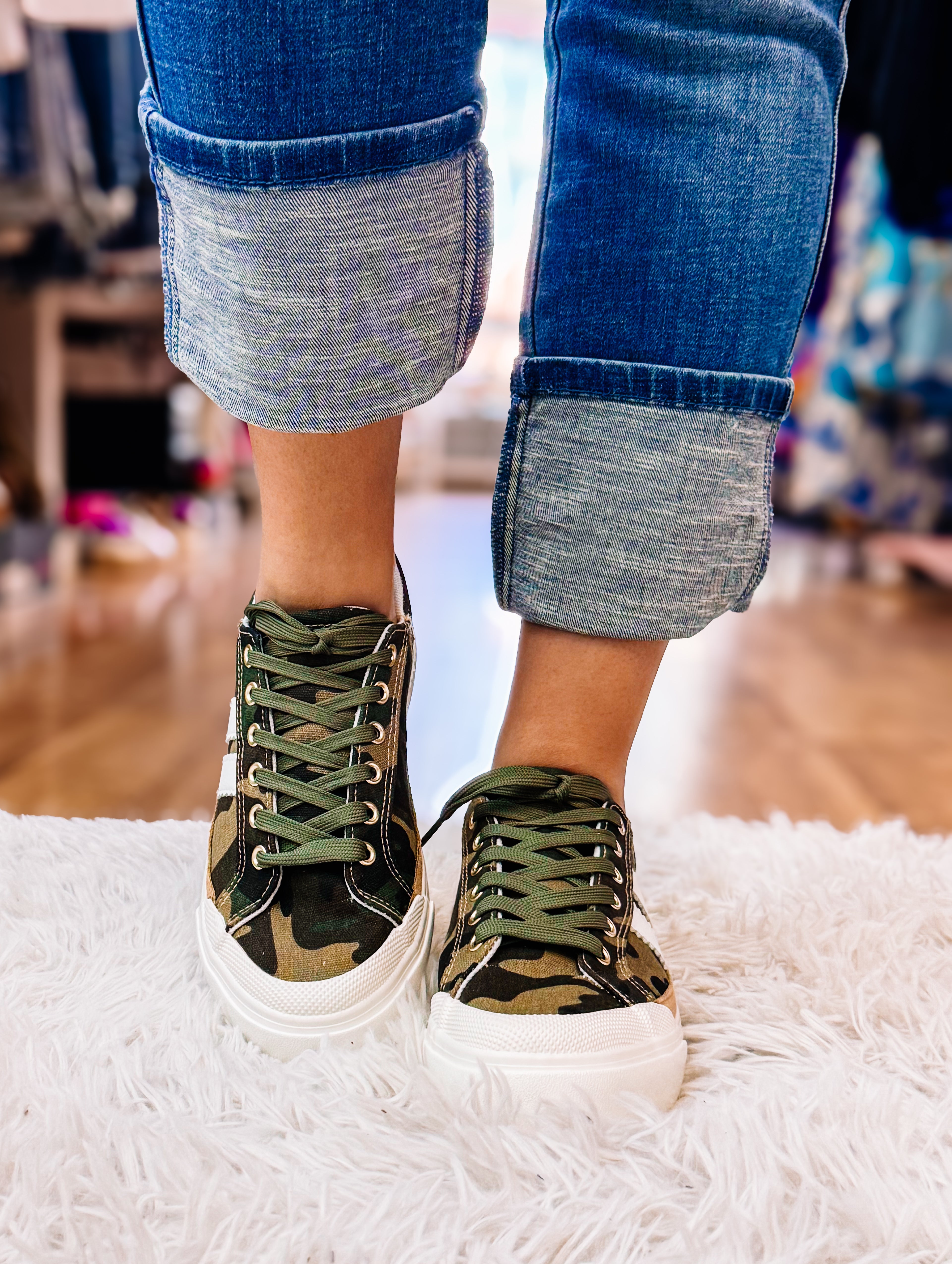 Corkys That's Her Camo Sneakers-Shoes-Dear Me Southern Boutique, located in DeRidder, Louisiana