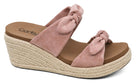 Corkys Tie The Knot Wedges - Blush-Wedges-Dear Me Southern Boutique, located in DeRidder, Louisiana