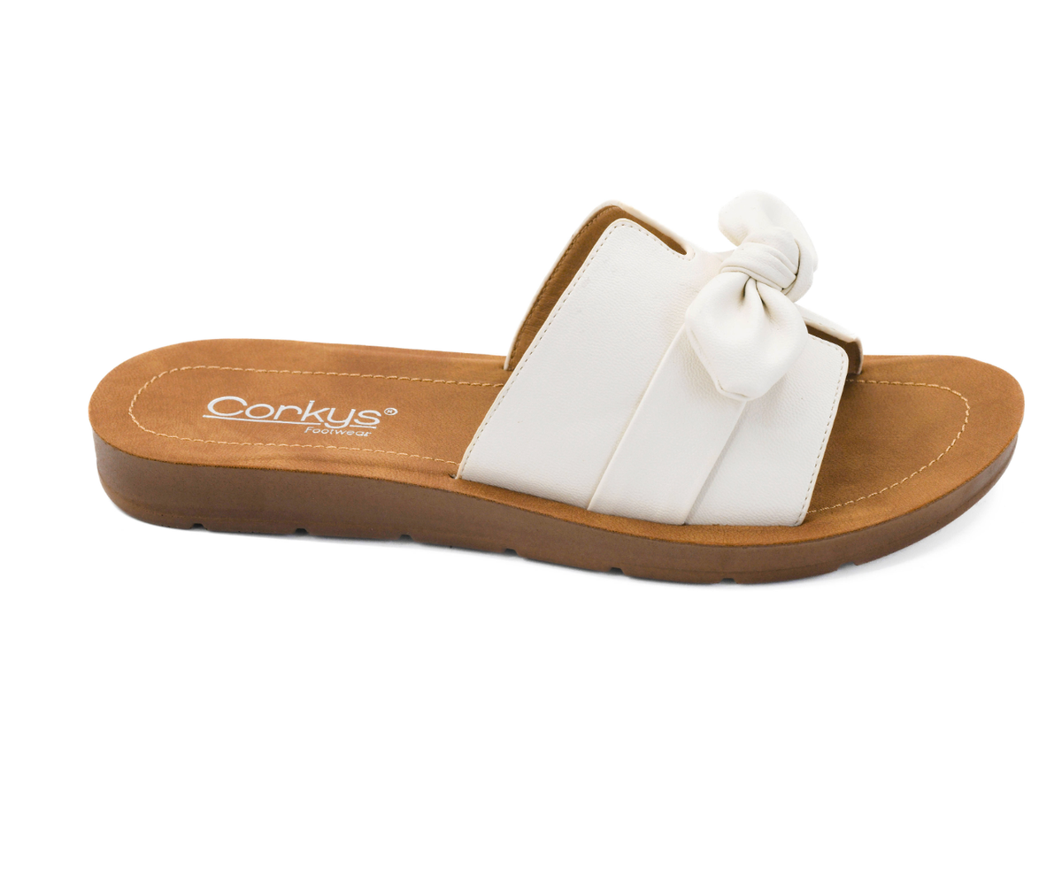 Corkys Too Cute Sandals - Ivory-Shoes-Dear Me Southern Boutique, located in DeRidder, Louisiana