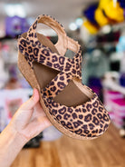 Corkys What's the Rush Wedges- Leopard-Sandals-Dear Me Southern Boutique, located in DeRidder, Louisiana