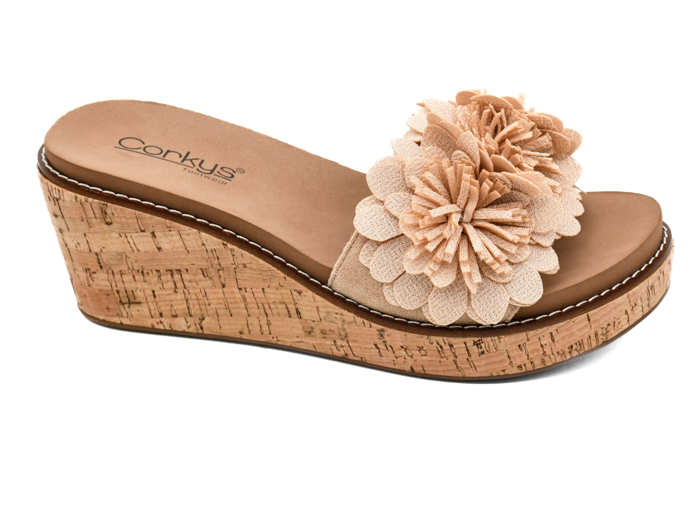 Corkys Wildflower- Natural-Mules-Dear Me Southern Boutique, located in DeRidder, Louisiana