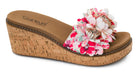 Corkys Wildflower Wedges- White Floral-Mules-Dear Me Southern Boutique, located in DeRidder, Louisiana