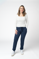 Corrine Joggers - Navy-Loungewear/Pajamas-Dear Me Southern Boutique, located in DeRidder, Louisiana