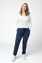 Corrine Joggers - Navy-Loungewear/Pajamas-Dear Me Southern Boutique, located in DeRidder, Louisiana