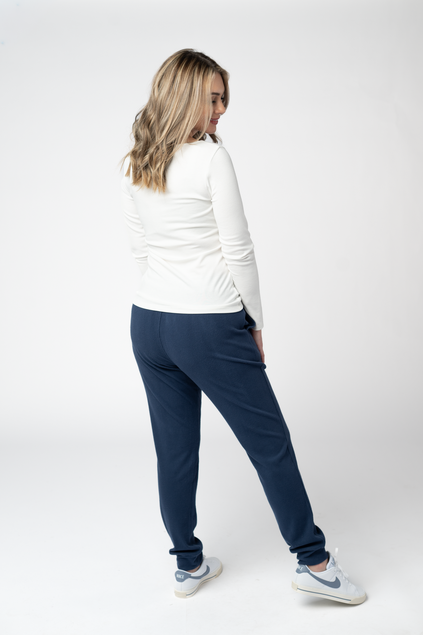 Corrine Joggers - Navy-Loungewear/Pajamas-Dear Me Southern Boutique, located in DeRidder, Louisiana