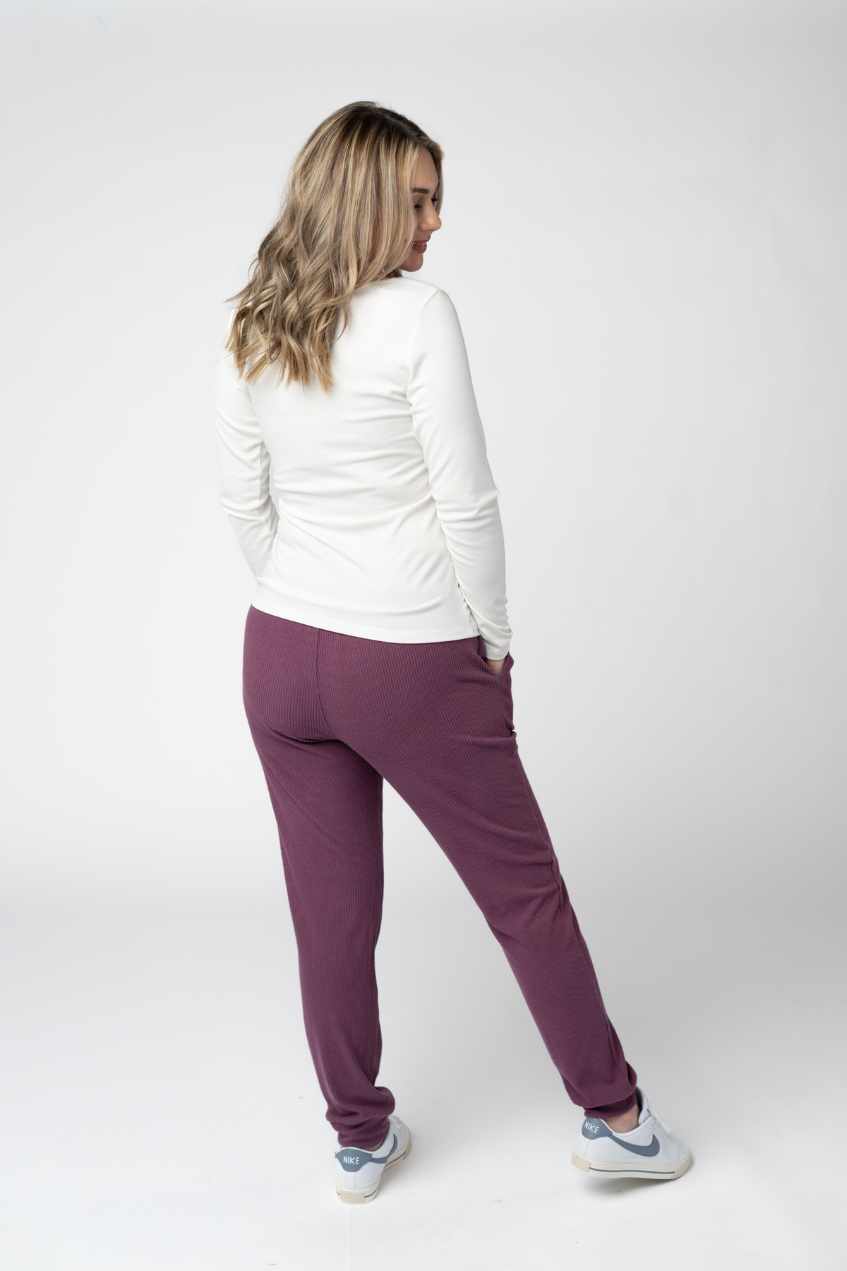 Corrine Joggers - Plum-Loungewear/Pajamas-Dear Me Southern Boutique, located in DeRidder, Louisiana