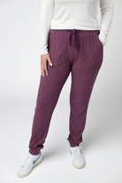 Corrine Joggers - Plum-Loungewear/Pajamas-Dear Me Southern Boutique, located in DeRidder, Louisiana