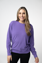 Corrine Ribbed Pullover Top - Purple-Pullover-Dear Me Southern Boutique, located in DeRidder, Louisiana