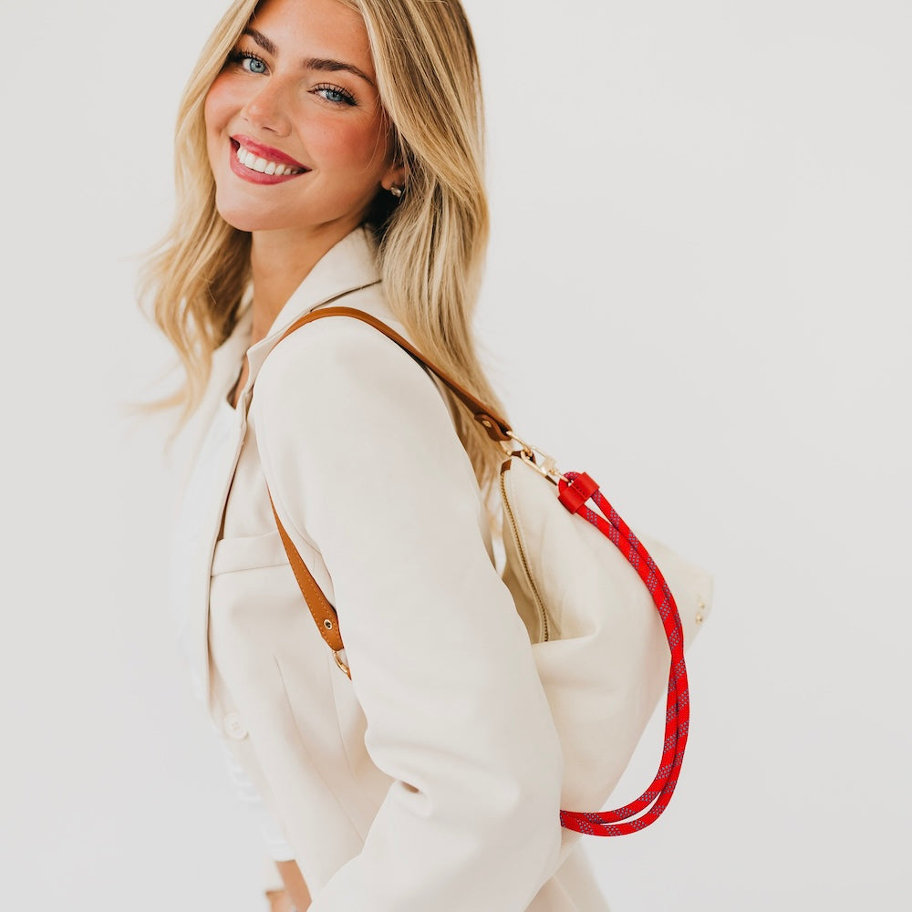 Cosette Canvas Shoulder Bag-Presales-Dear Me Southern Boutique, located in DeRidder, Louisiana