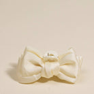 Cream - Mini Satin Bougie Bow Claw Clip-Hair Clips-Dear Me Southern Boutique, located in DeRidder, Louisiana