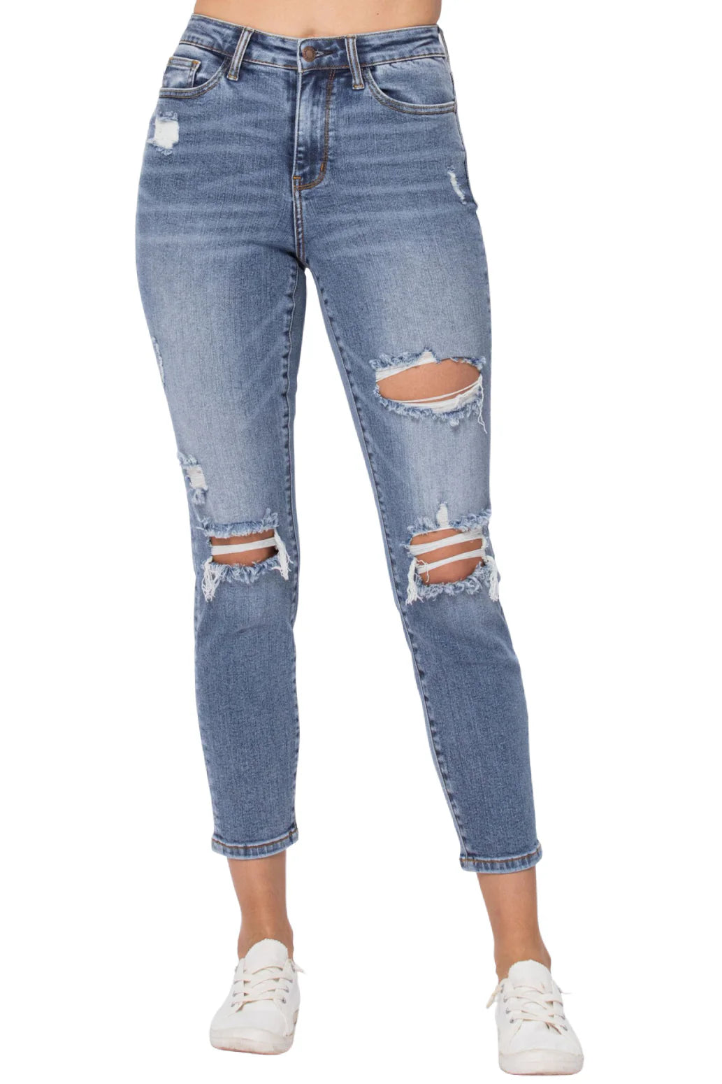 Cropped Craze Slim Fit Judy Blue Jeans-Jeans-Dear Me Southern Boutique, located in DeRidder, Louisiana