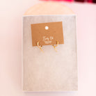 Cross Huggie Hoop Earrings-Earrings-Dear Me Southern Boutique, located in DeRidder, Louisiana