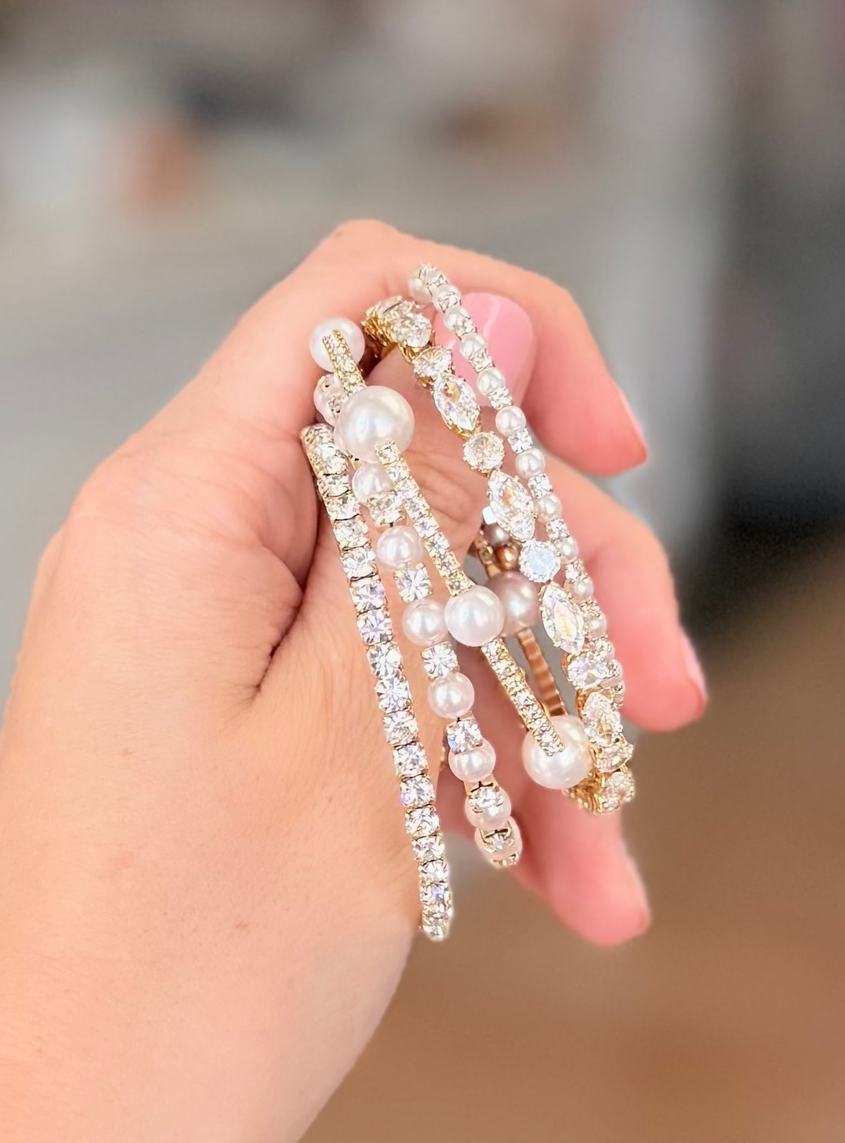 Minnie Pearl Bangle-Bracelets-Dear Me Southern Boutique, located in DeRidder, Louisiana