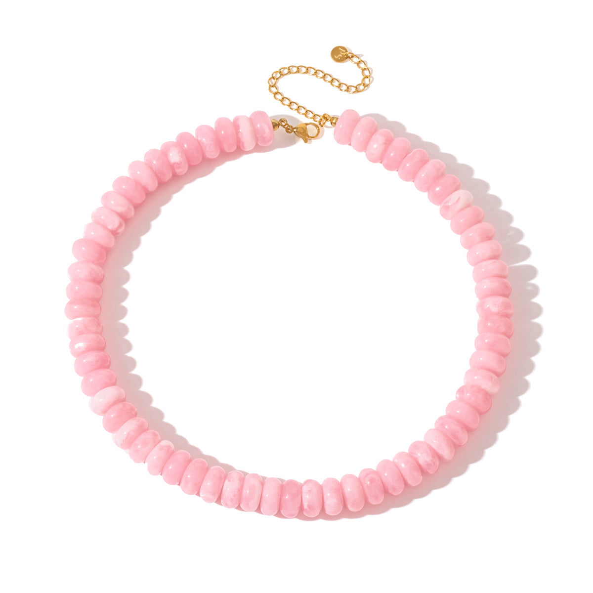 Dana Donut Bead Necklace-Necklace-Pretty Simple