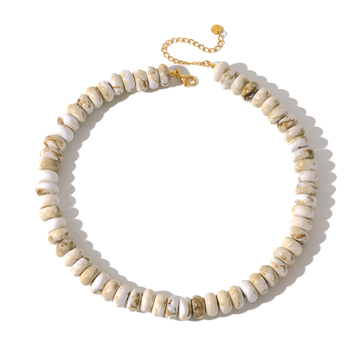 Dana Donut Bead Necklace-Necklace-Pretty Simple