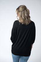 Darcy Dolman Top - Black-Dear Me Southern Boutique, located in DeRidder, Louisiana