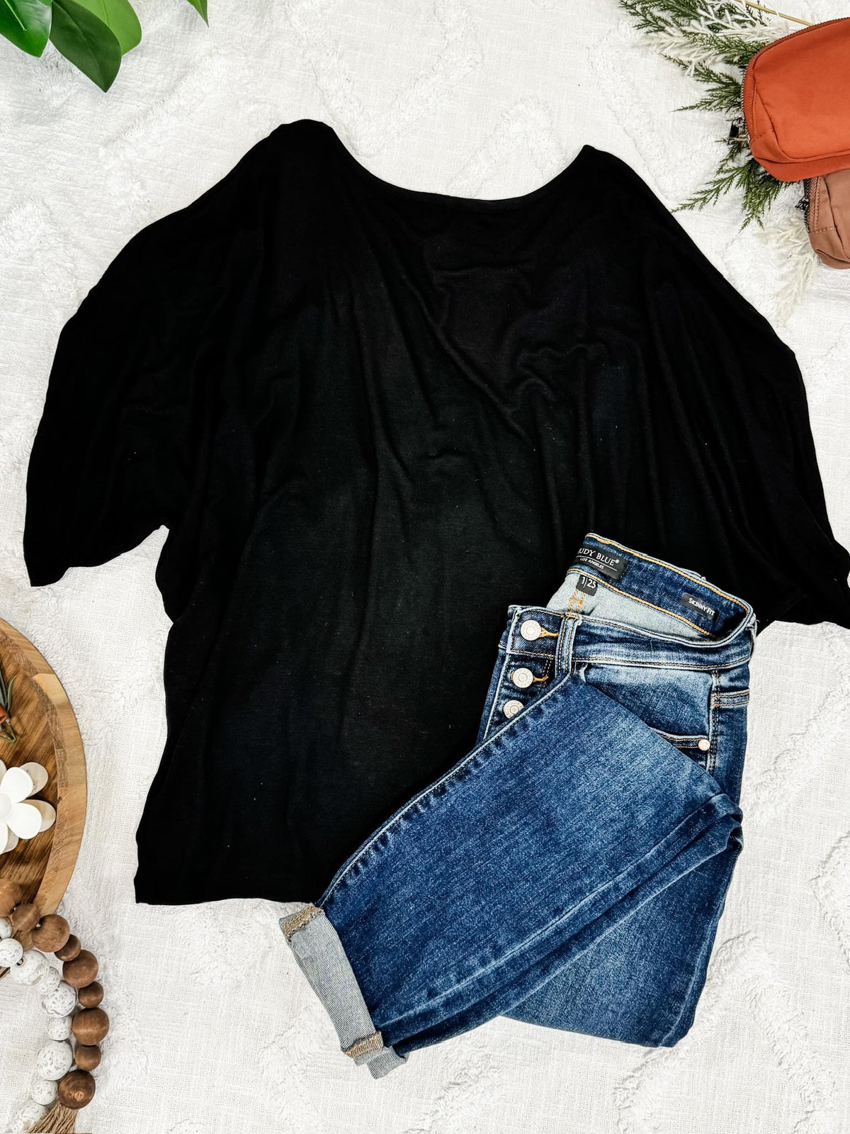 Darcy Dolman Top - Black-Dear Me Southern Boutique, located in DeRidder, Louisiana