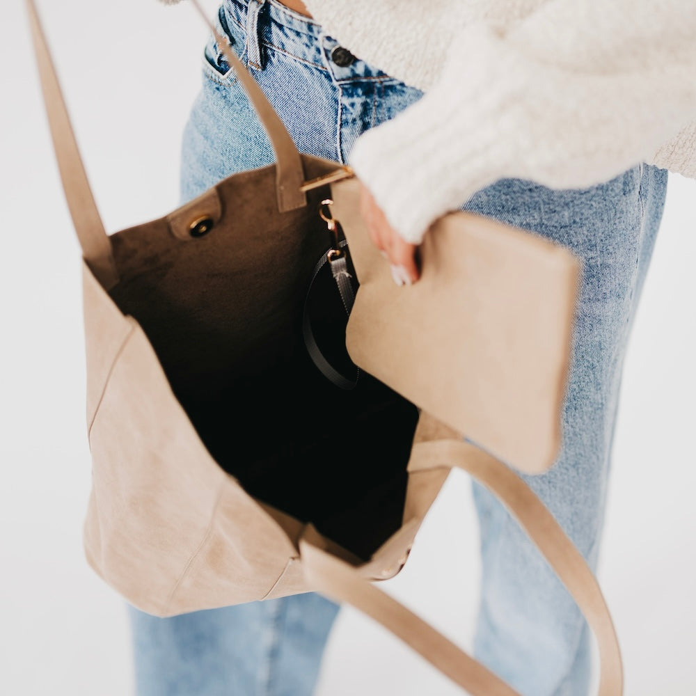 Dawn Suede Carryall Tote-Presales-Dear Me Southern Boutique, located in DeRidder, Louisiana