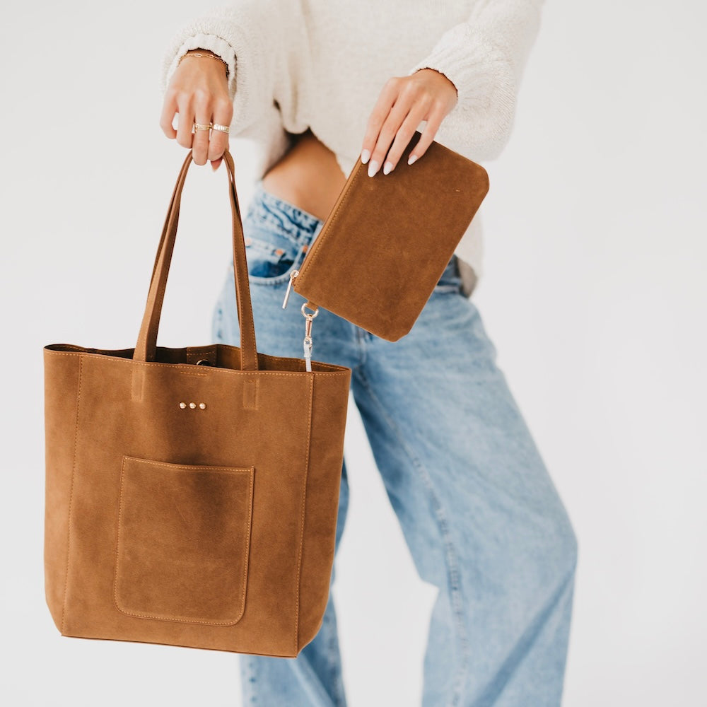 Dawn Suede Carryall Tote-Presales-Dear Me Southern Boutique, located in DeRidder, Louisiana