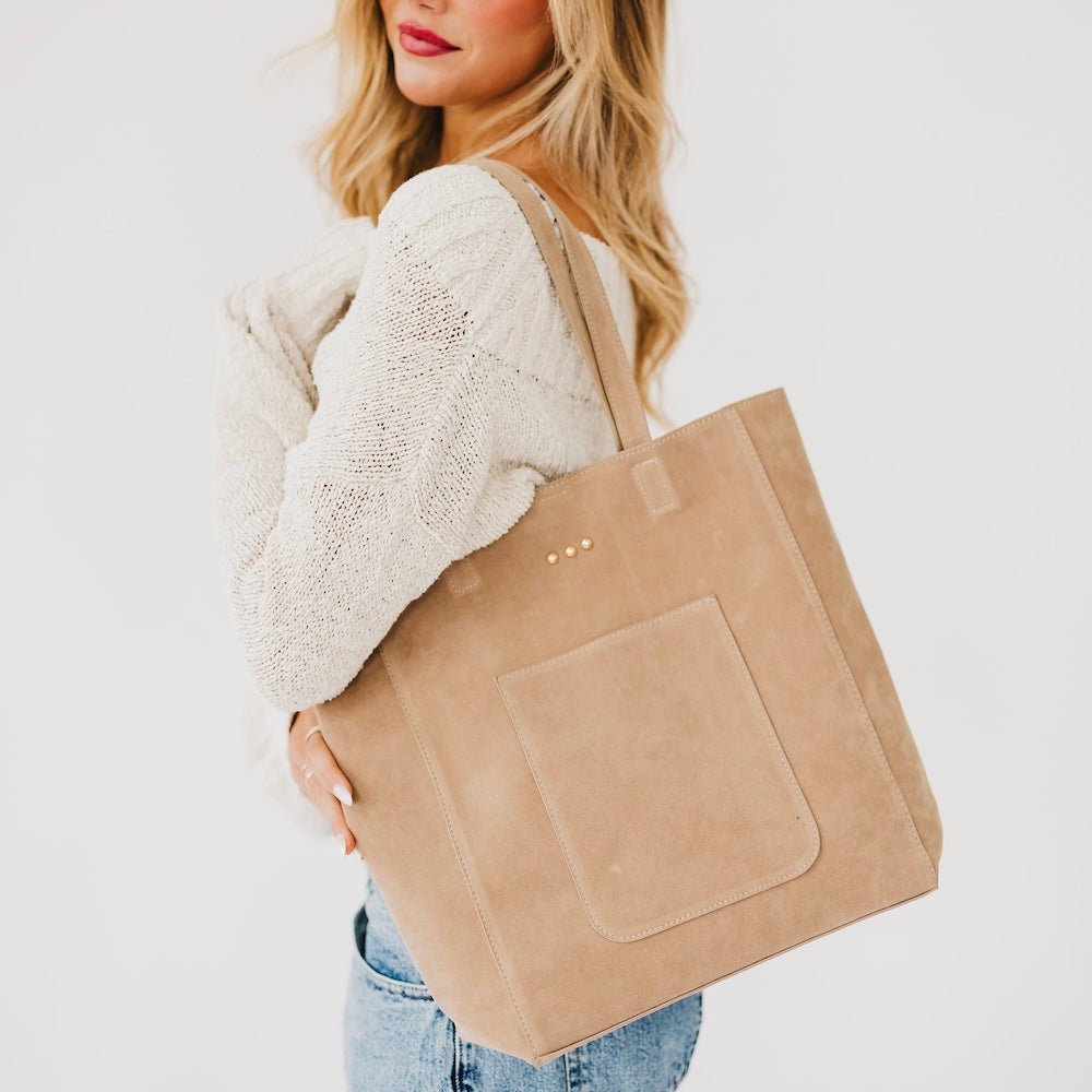 Dawn Suede Carryall Tote-Presales-Dear Me Southern Boutique, located in DeRidder, Louisiana