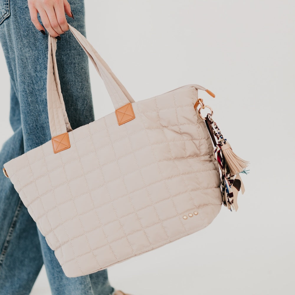 Day Dreamer Quilted Tote Bag-Tote Bag-Dear Me Southern Boutique, located in DeRidder, Louisiana