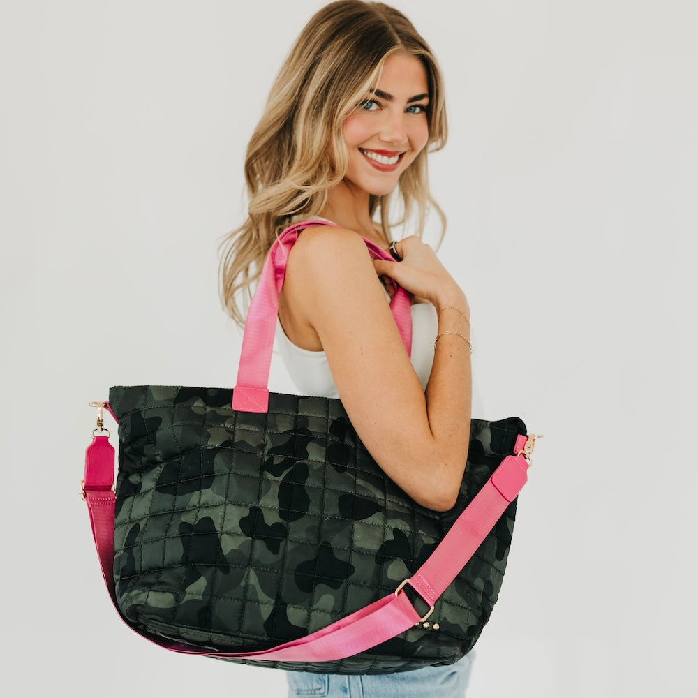 Day Dreamer Quilted Tote Bag-Tote Bag-Pretty Simple