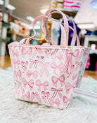 Daykeeper Bow Babe Tote-Handbags-Dear Me Southern Boutique, located in DeRidder, Louisiana