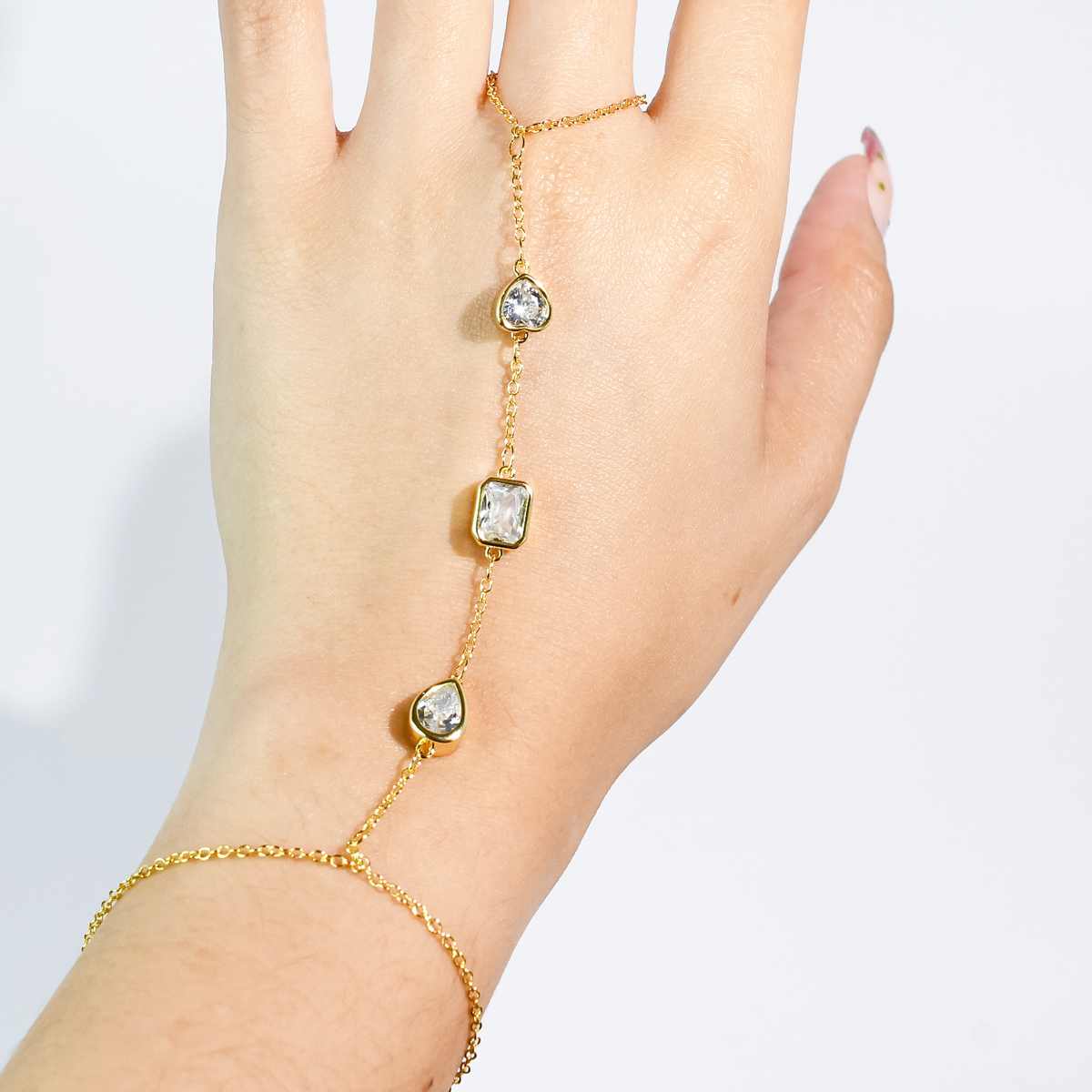 Dazzle Drip Hand Chain-Jewelry-Dear Me Southern Boutique, located in DeRidder, Louisiana