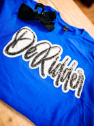 DeRidder Sequin Applique Spirit Tee-Game Day-Dear Me Southern Boutique, located in DeRidder, Louisiana