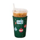 Deck The Halls Swig Iced Cup Coolie-Drink Coolies-Dear Me Southern Boutique, located in DeRidder, Louisiana