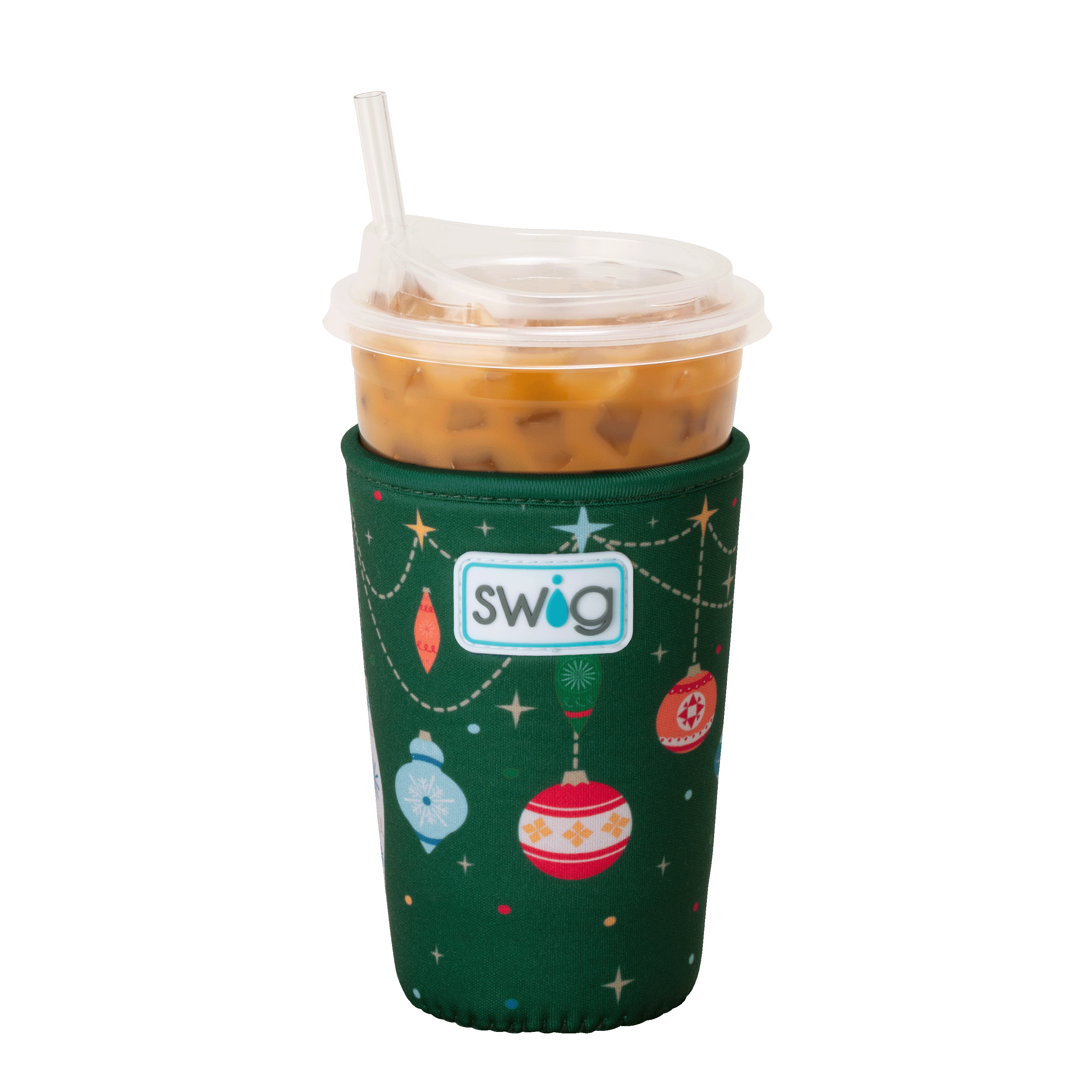 Deck The Halls Swig Iced Cup Coolie-Drink Coolies-Dear Me Southern Boutique, located in DeRidder, Louisiana