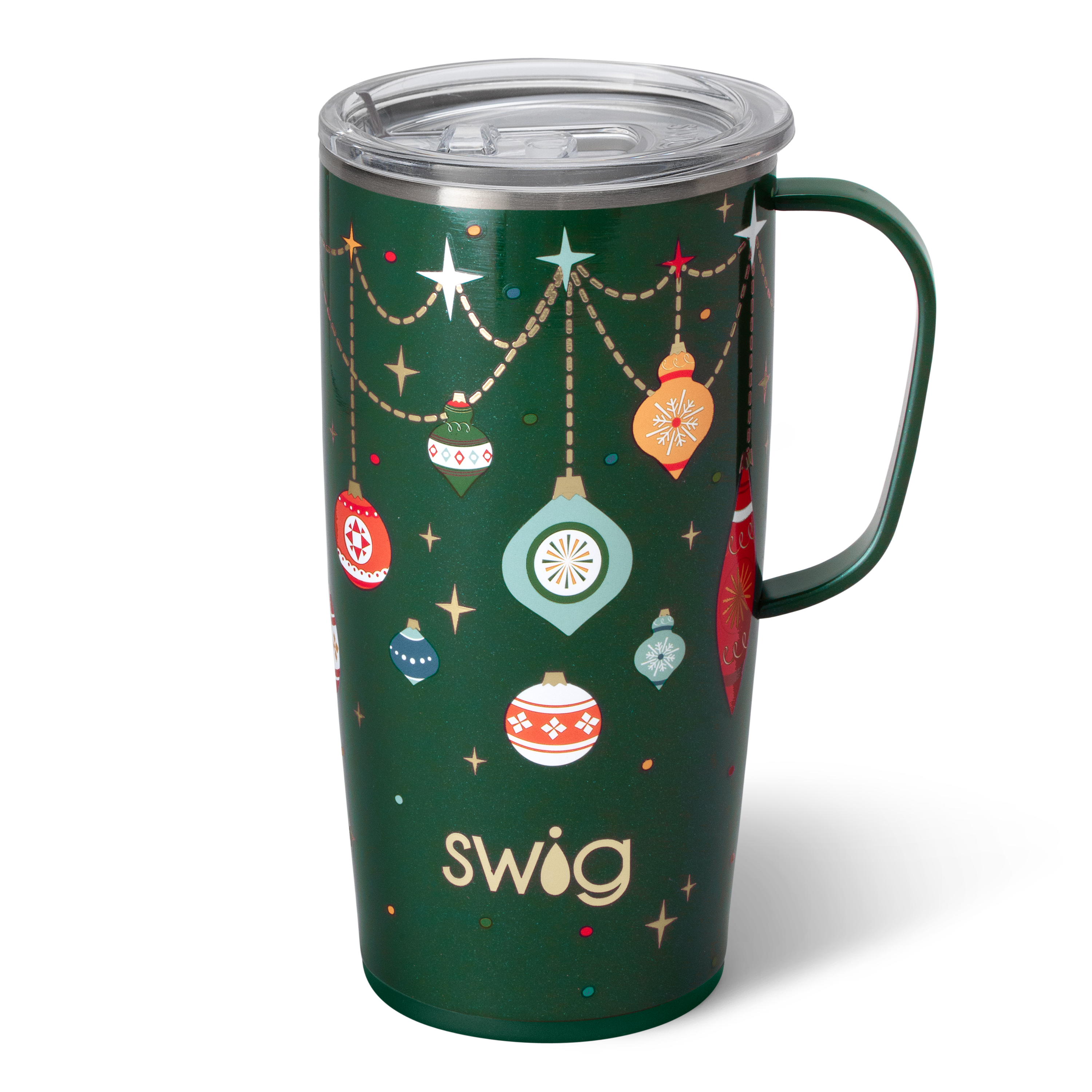 Deck The Halls Swig Travel Mug 22oz-Travel Mugs-Dear Me Southern Boutique, located in DeRidder, Louisiana