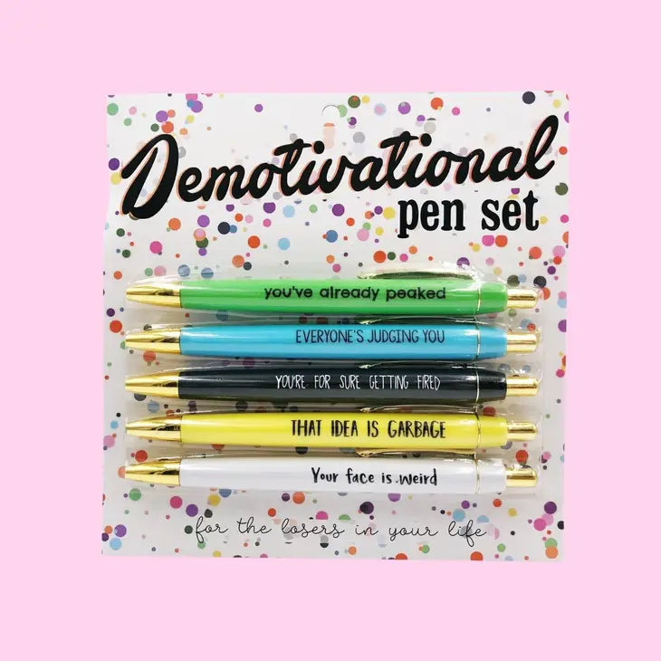 Demotivational Pen Set-Gifts-Dear Me Southern Boutique, located in DeRidder, Louisiana