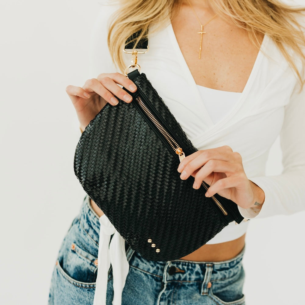 Diagonal Woven Westlyn Bum Bag - NEW!!!-Bum Bag-Dear Me Southern Boutique, located in DeRidder, Louisiana