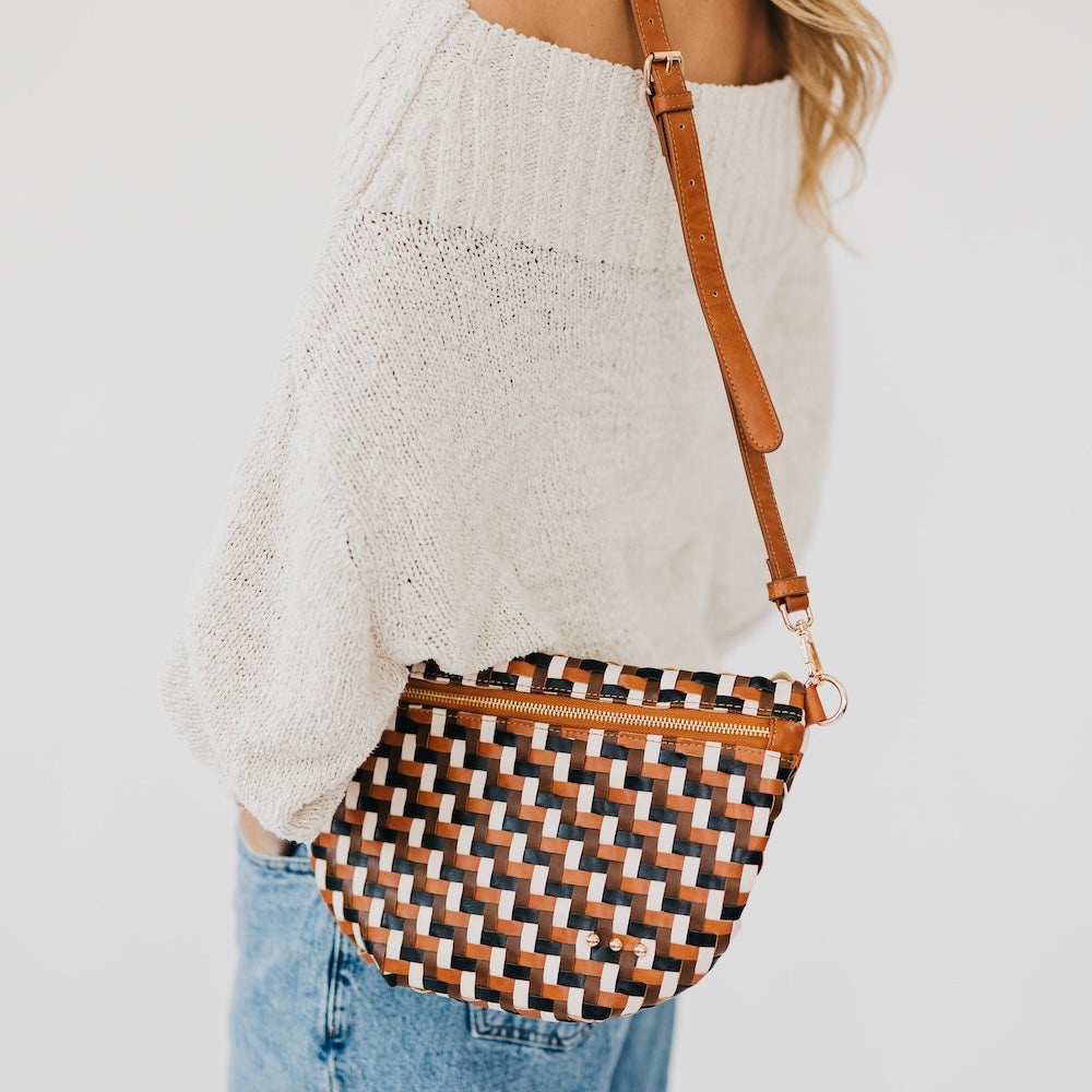 Diagonal Woven Westlyn Bum Bag - NEW!!!-Bum Bag-Dear Me Southern Boutique, located in DeRidder, Louisiana