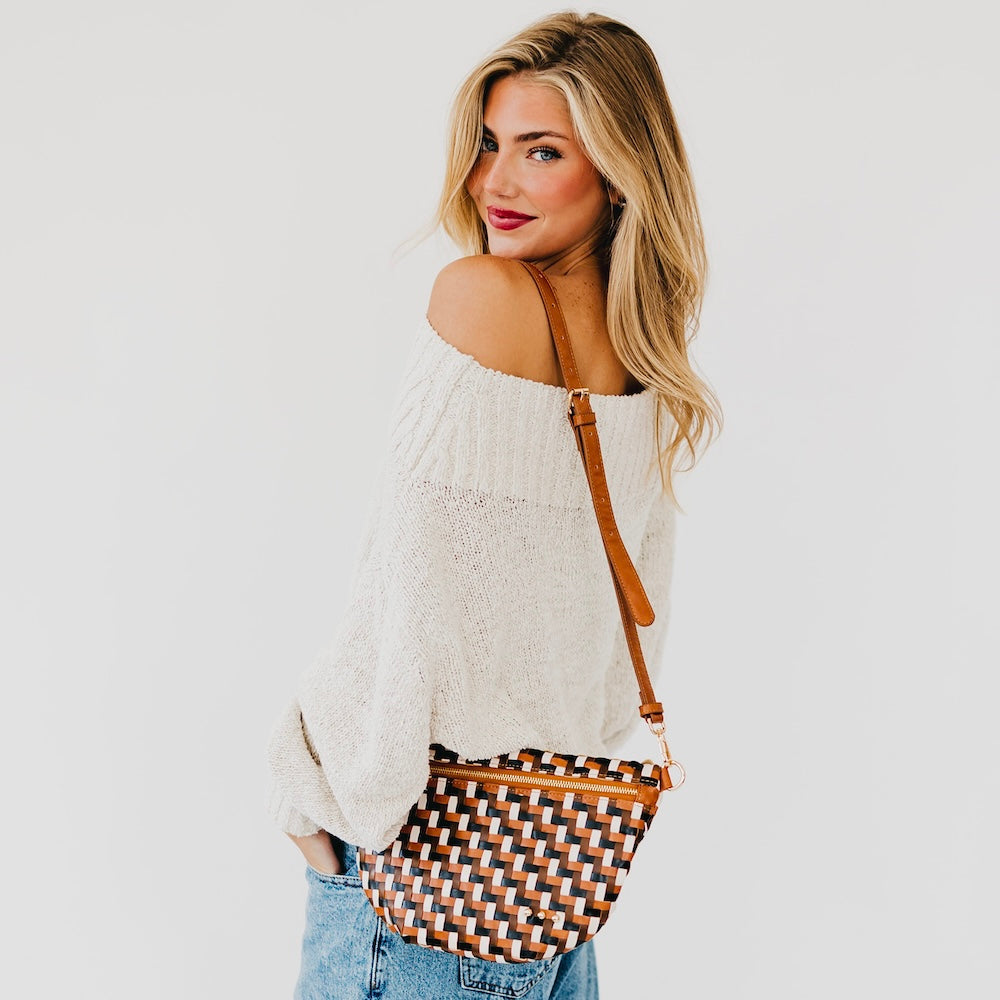 Diagonal Woven Westlyn Bum Bag - NEW!!!-Bum Bag-Dear Me Southern Boutique, located in DeRidder, Louisiana