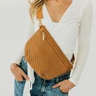 Diagonal Woven Westlyn Bum Bag - NEW!!!-Presales-Dear Me Southern Boutique, located in DeRidder, Louisiana