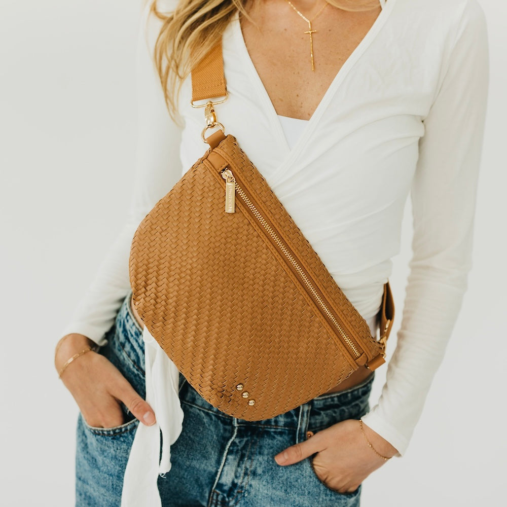 Diagonal Woven Westlyn Bum Bag - NEW!!!-Bum Bag-Pretty Simple